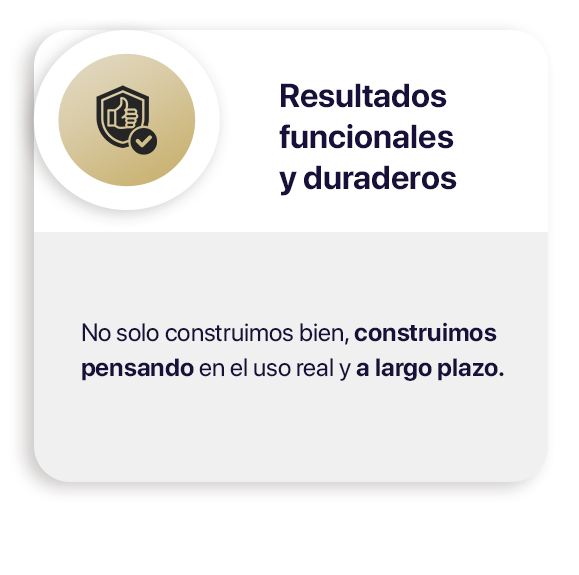 Resultados funcionales y duraderos